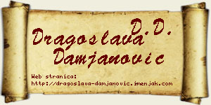 Dragoslava Damjanović vizit kartica
